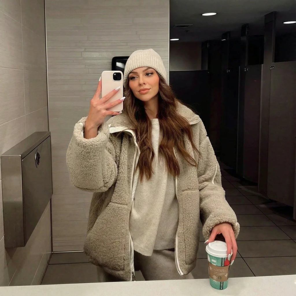 Chaqueta polar de peluche