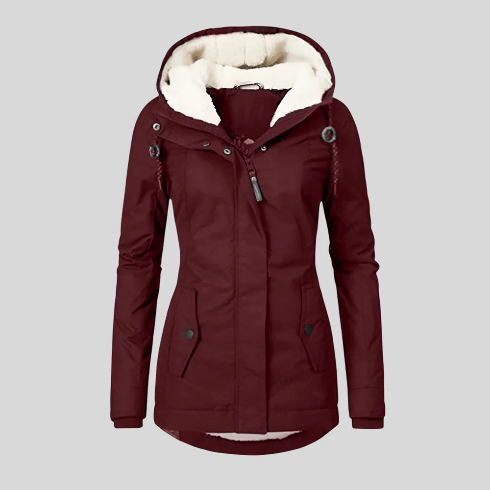 Elegante chaqueta impermeable