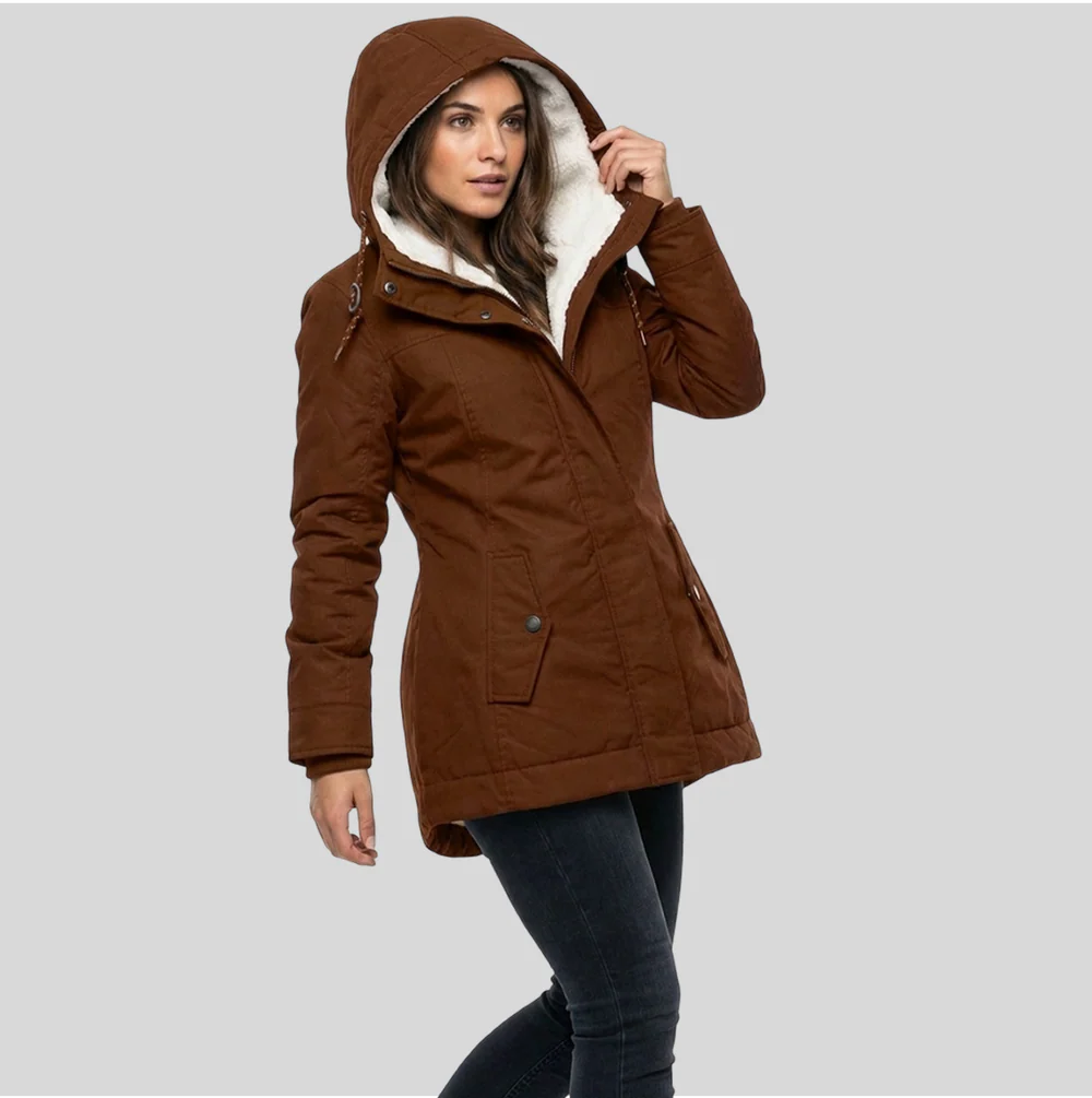 Elegante chaqueta impermeable
