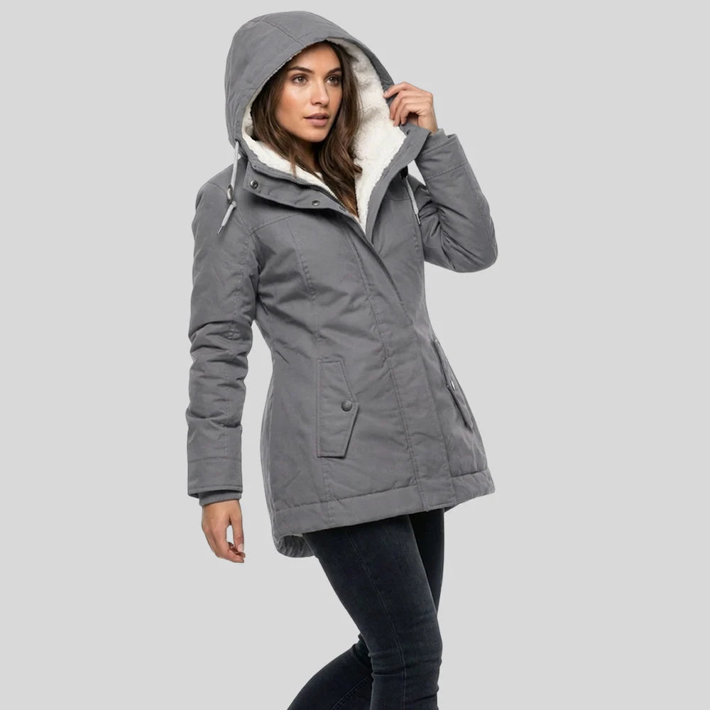 Elegante chaqueta impermeable