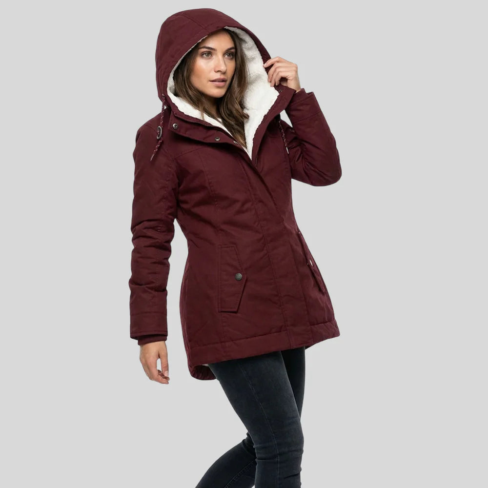 Elegante chaqueta impermeable