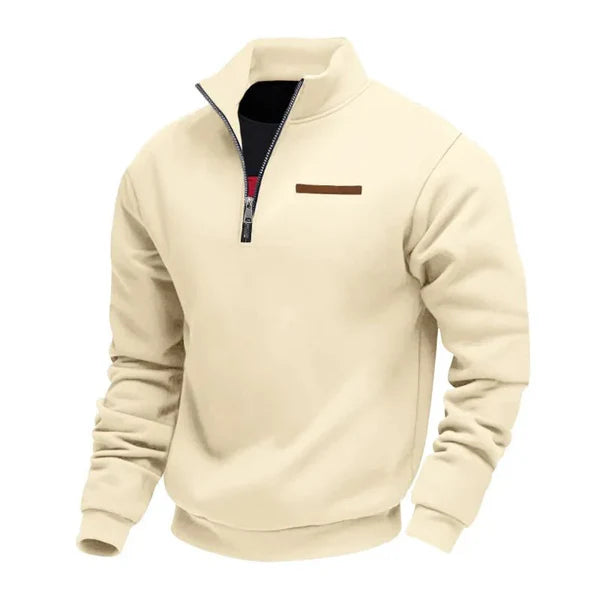 Sudadera informal de polar para hombre
