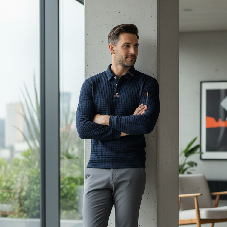 Hombre estilo casual premium